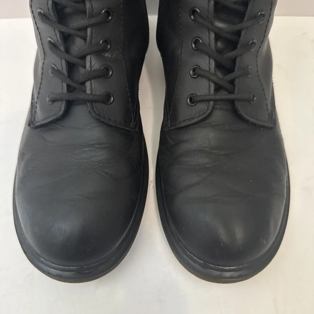 Dr. Martens 1460 Y Black Leather Lace Up Combat Boots Youth US 5